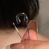 Old Y2K Aesthetic Silver Mixture Safety Pin Earrings Unisex Outsider Rock Dirt Jewelry For EMOTIONAL Fashion Enthusiasts