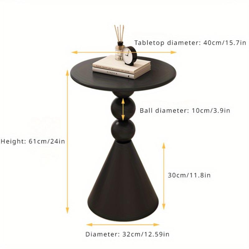 Ironwork Edge Table, Small Apartment, Cream Style Living Room, Circular Creative Coffee Table,sofa Edge Table, Simple and Modern