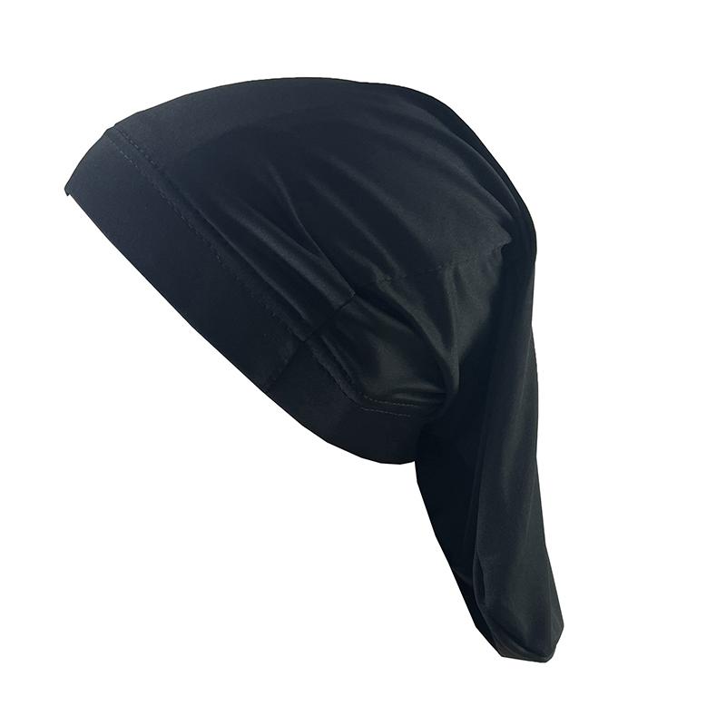 

Шапки для ухода за волосами, эластичная длинная шапочка для сна, атласная шапочка, длинная шапочка для волос, ночная шапочка для женщин чёрный