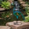 Vögel Pflanzgefäß Metallskulptur Dekorativ für Gärtner, Hausbesitzer, Terrasse,