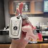 Soft Car Remote Key Case Cover Shell for BMW X1 X3 X5 X6 X7 1 3 5 6 7 Series G20 G30 G11 F15 F16 G01 G02 F48 Car Accessories DL8