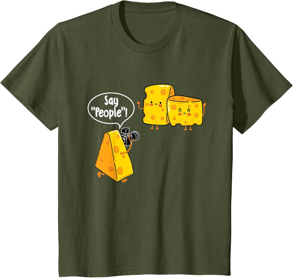 Řekni Lidé - Milovník sýrů Jídlo Mléčné výrobky Mléko Gouda Cheddar Brie Tričko