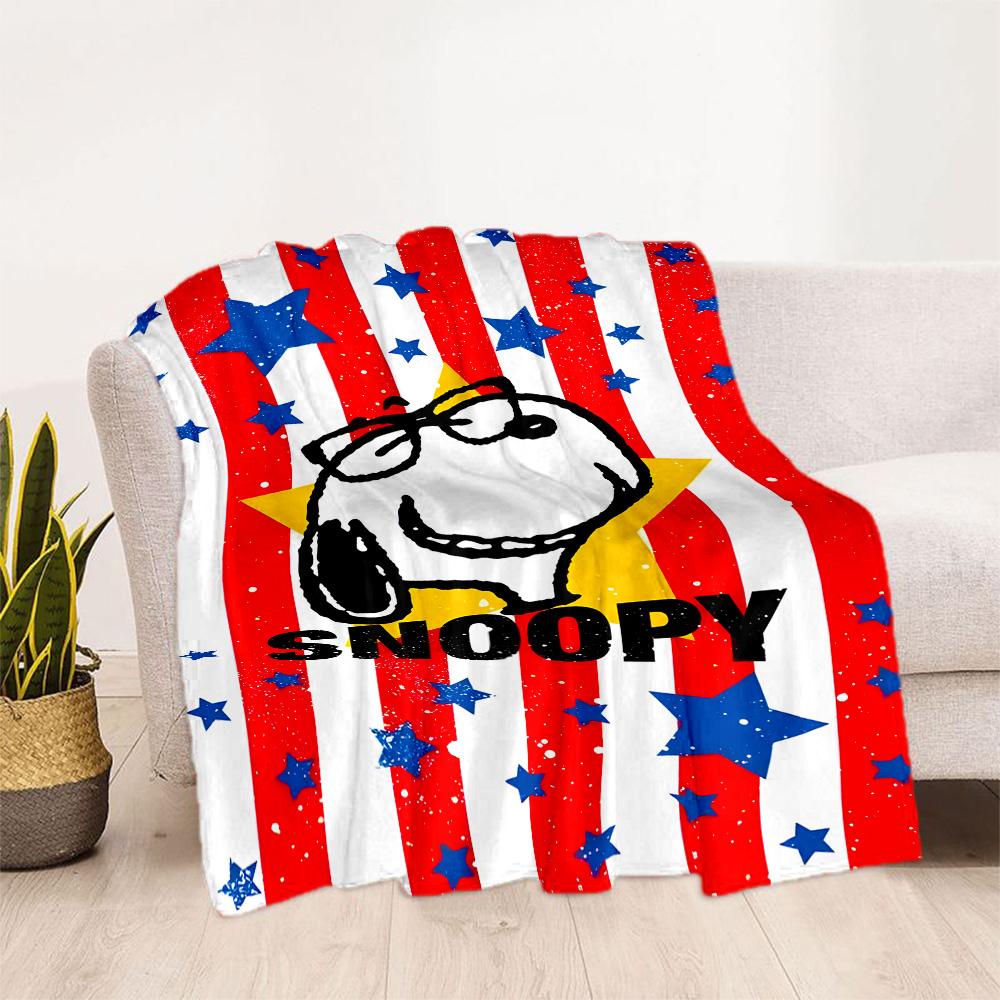 Snoopy Woodstock Friendship Blanket Durable Comfort Great for Bedding Bed Livingroom Four Seasons Universal Modern