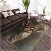 1PC Elk In The Forest Printed Carpet for Living Room Bedroom Bedside Bathroom Floor Mat Area Rugged Sofa Mat Home Decor