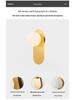 Gold Nordic Wall Lamp: Simple, Luxurious Postmodern Design for Bedroom, Living Room, or Corridor