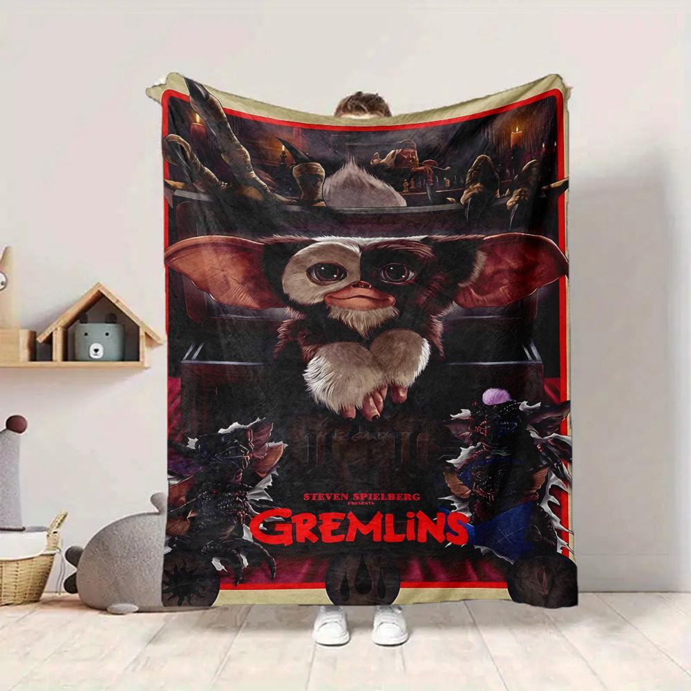 1pc Gremlins, Spielberg Blanket Lightweight Flannel Throw For Sofa, Bed, Travel, Camping, Livingroom, Office, Couch, Chair, And Bed
