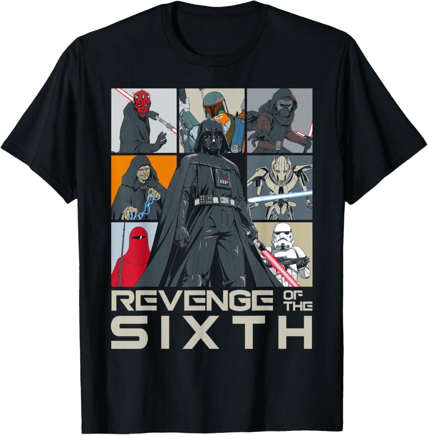 Revenge Of The Sixth Dark Side Of The Force Grid T-Shirt S разноцветный