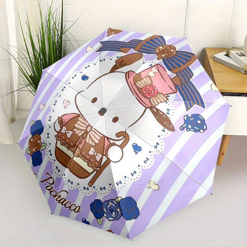 1pc Pochacco Cute Illustration Umbrella with Plastic Handle,Suitable for All Seasons Home Travel Outdoor UmbrellaSanlio336