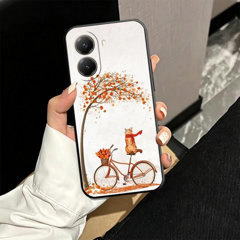 Pumpkin Happy Fall Autumn Soft Phone Case for Xiaomi Poco X5 X6 X7 X8 Pro Max X3 F7 F8 Ultra M8 M7 M6 M5 Redmi 15 15C 14C 13C 12
