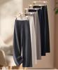 2026 Spring Women's Cloud White High-Waisted Wide-Leg Pants - Loose Old Money Style Casual Trousers
