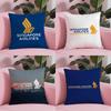Singapore Airlines Pillow Case Plush Fabric Soft Double-Sided Printed Sofa Warm Winter Home Child Gift Cushion Cover