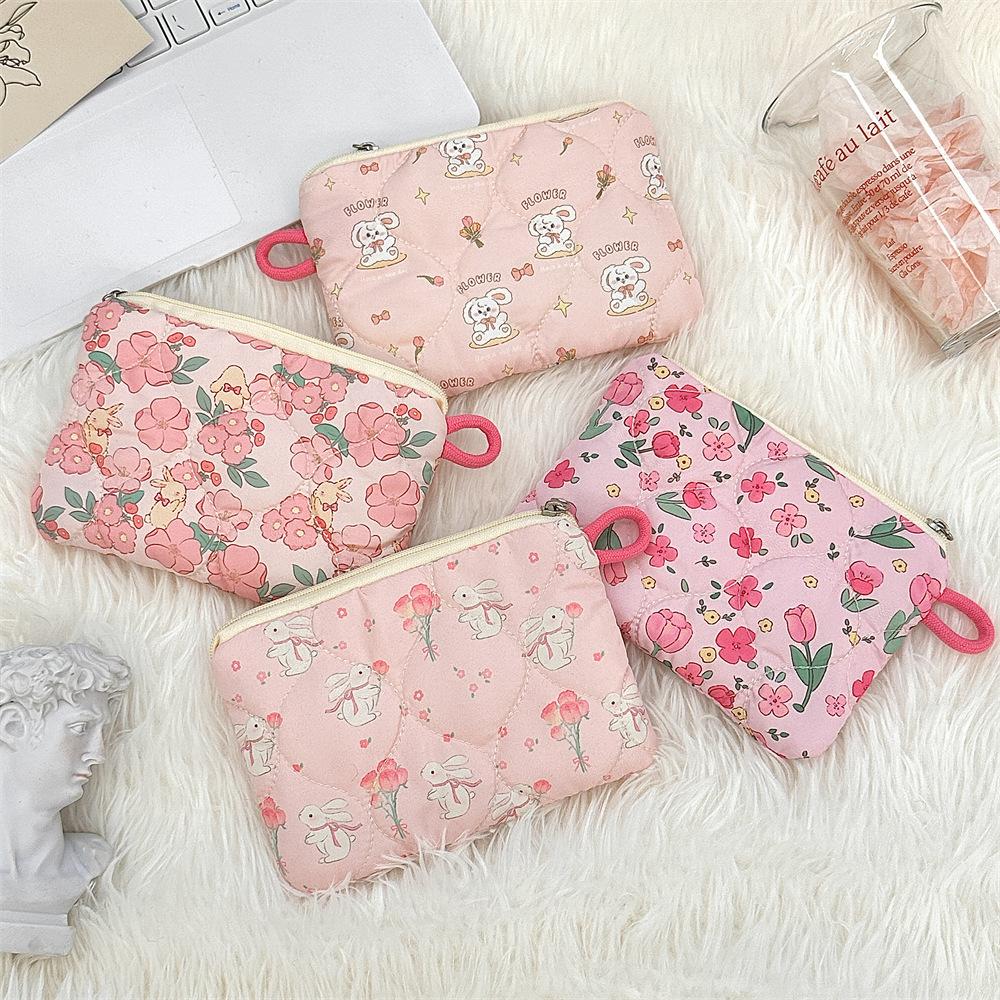 Cute Cartoon Small Travel Cosmetic Lipstick Earphone Card Portable Storage Bag Purse Women Mini Makeup Handbags Wallet Pouch Bag