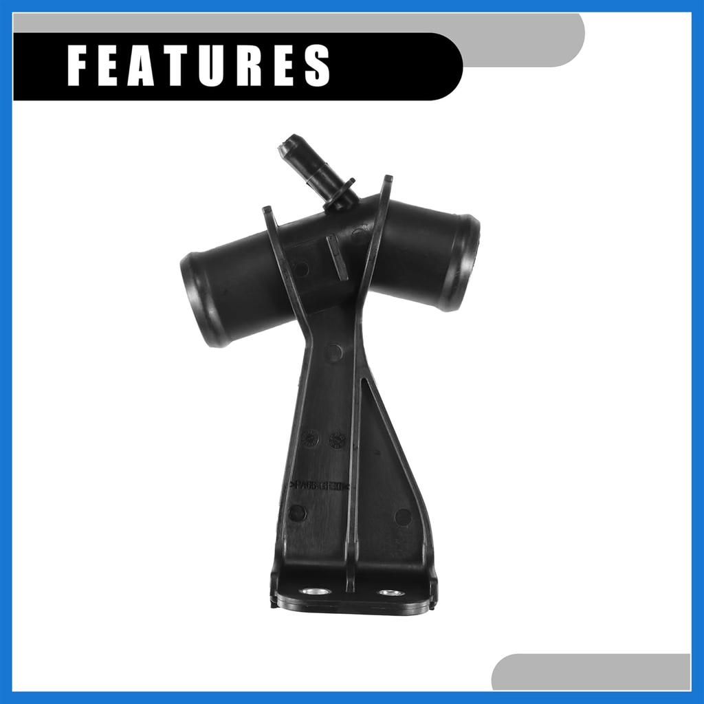 Engine Radiator Water Outlet Coolant Pipe No.165770T030 - Car Outlet Heater Hose Connector - for Toyota Corolla 1.8L 2009-2014 Plastic Black 1 Pc