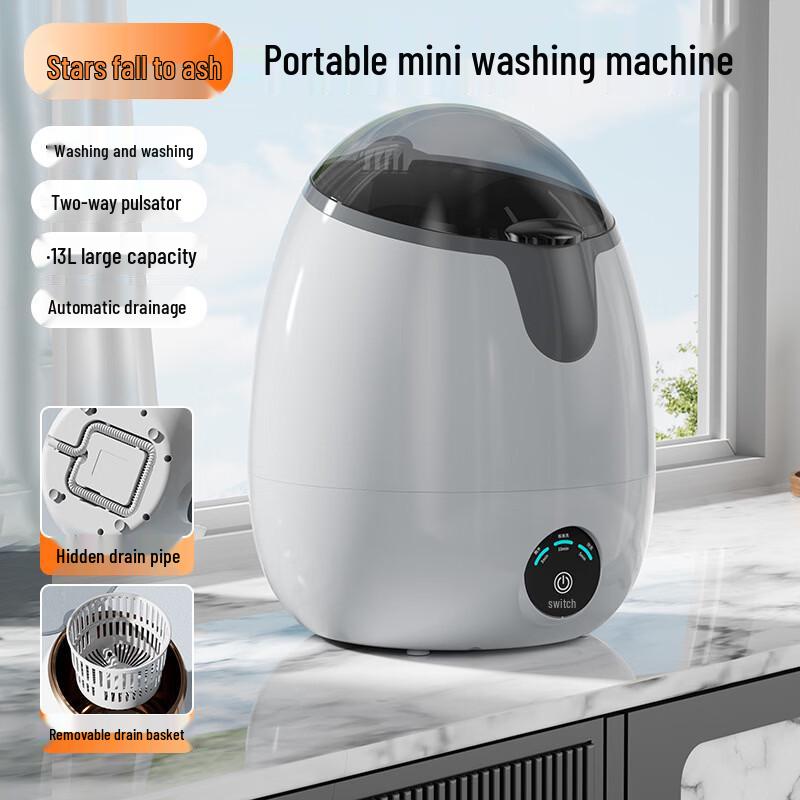 ZISIZ 13L Compact Semi-Automatic Washer Dryer
