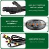 5 PCS Car LED Grille Lights, Waterproof Front Grill Trim Lamp with Plug & Play Wiring Harness, Bright LED Running Lights Decorative Lamps for F150