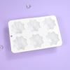 8 Holes Silicone Octagonal Cake Molds Nonstick Pandoro Bread Pan for Baking Parties Family Events Cooking