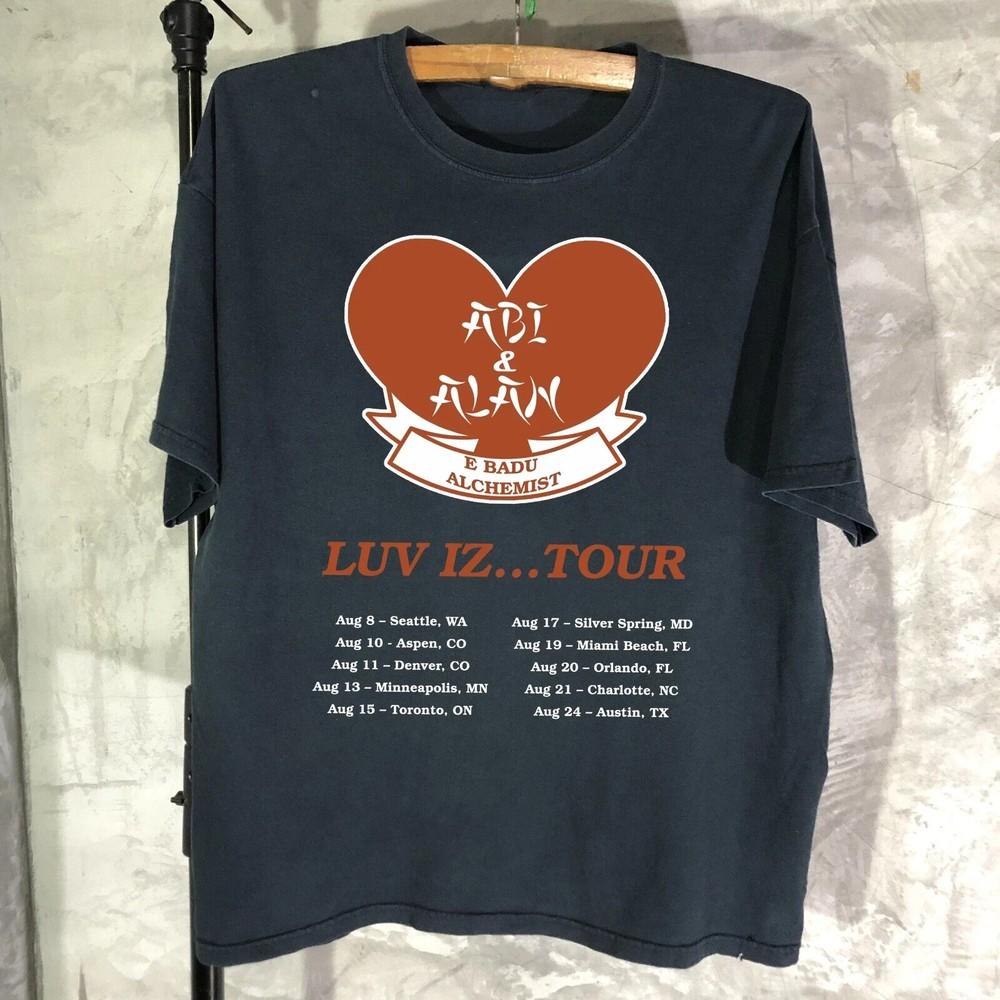 Erykah Badu Tour Dates with The Alchemist T Shirt Full Size S-5XL LI2218 Unisex T-Shirt S