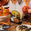 Spooky Kitchen Accessories Halloween Wooden Napkin Holder, Ghost Pumpkin Decorative Tabletop Tissue Dispenser, Sturdy Craft Paper Storage Organizer