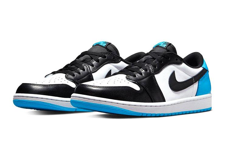 Jordan 1 Retro Low OG Black Dark Powder Blue GS CZ0858-104
