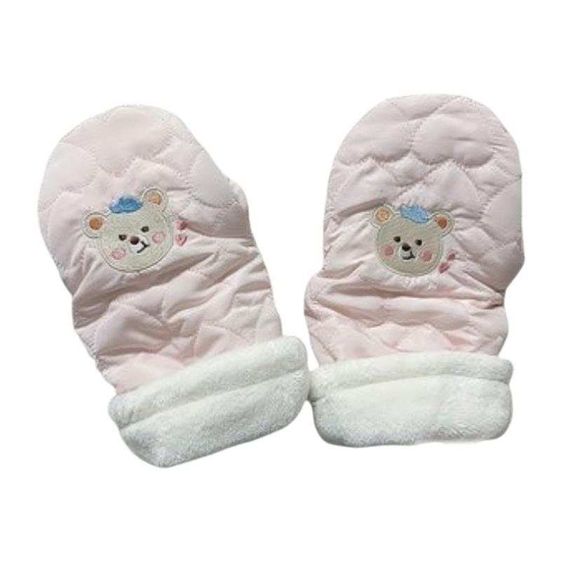 

Quick Attachment Baby Strollers Gloves Wind Resistant Design For Cold Weather Soft And Comfortable Universal розовый