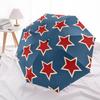 1 pièce Parapluie Pliant Mode Étoiles Cercle Ouverture/Fermeture Automatique avec 8 Baleines, Coupe-Vent Portable, Usage Quotidien168