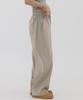 PIANER Linen-Like Semi-Wide Pants (Beige)