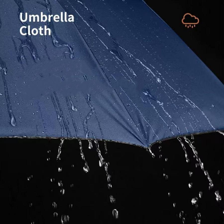 115CM Extra Large Windproof & Waterproof Folding Umbrella Reinforced 190T Impact Cloth For Business Travel Rainy Sunny Days