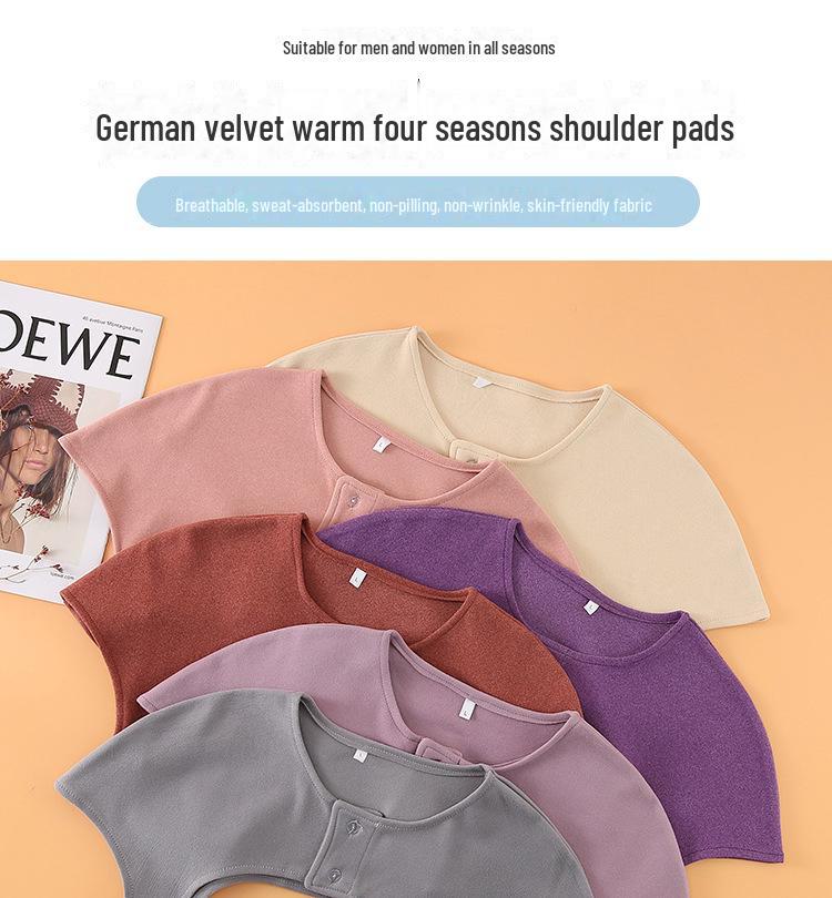 German Velvet Shoulder and Neck Warm Shawl: Autumn/Winter Protection for Pregnant Women, Middle-Aged & Elderly