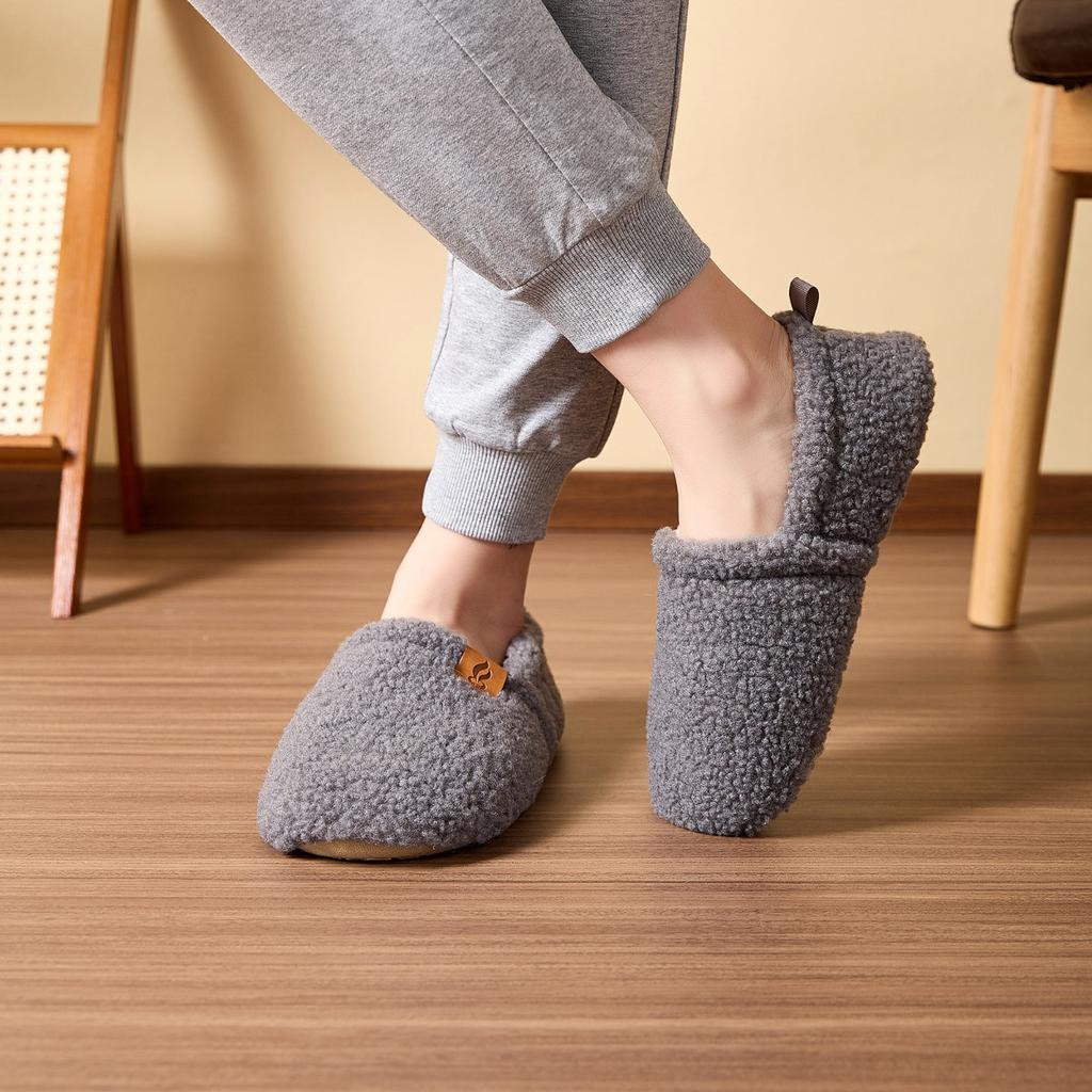 Indoor Warm Home Cotton Shoes, Anti Slip Warm Cotton Slippers, Winter Thick Confinement Shoes
