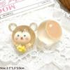 3D Glowing Chinese Zodiac Resin Charms Chubby Cute Cartoon Transparent for DIY Keychain Phone Case Craft Use