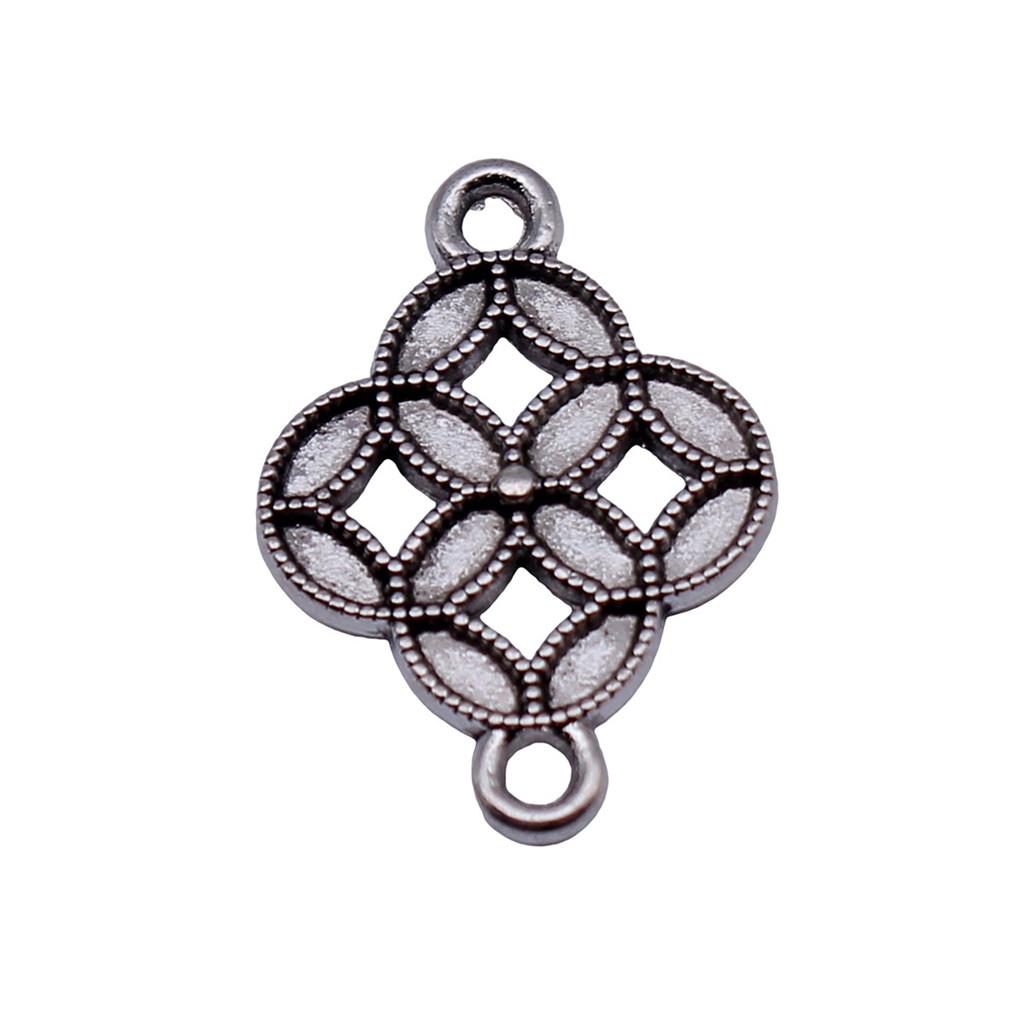 Chinese Knot Charms Antique Alloy Pendants For Traditional Lucky Jewelry