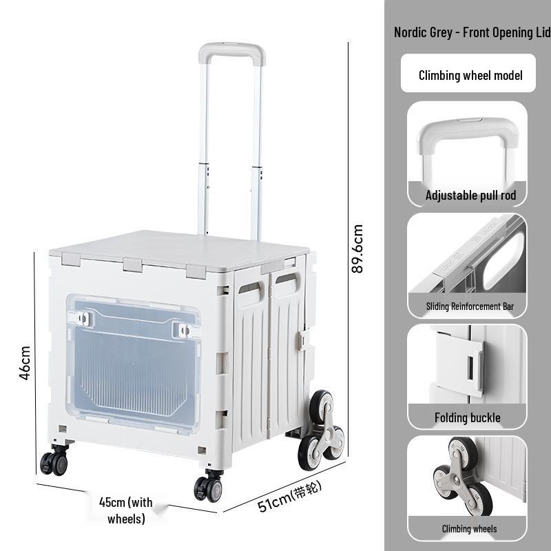 Portable Foldable Camping Trailer & Shopping Cart