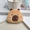 Blinking Capybara Key Ring Beeping Cartoon Animal Pendant Bag Hanging Capybara Plush Keychain  Kids