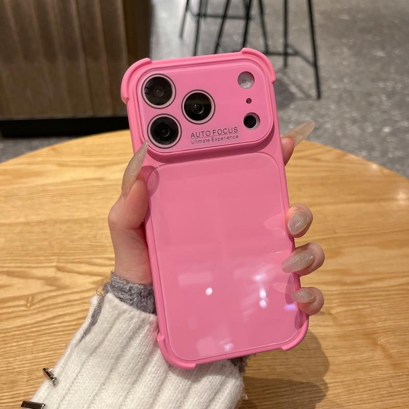 Crystal Candy Acrylic Shockproof Case For iPhone 17 Air 16 15 14 13 Pro Max Corners Protective Hard Glass Phone Cover