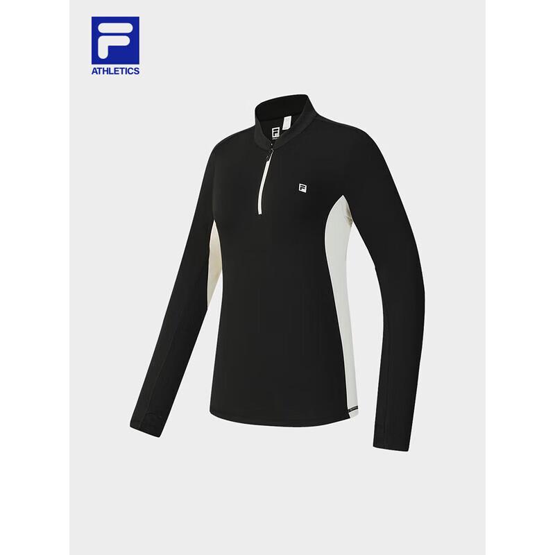FILA Women's Half-Zip Knit Long Sleeve Sport Top