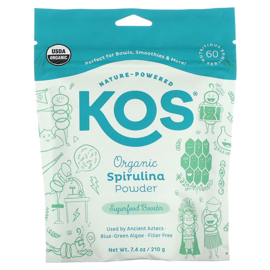 Organic Spirulina Powder, 210G(7.4Oz)