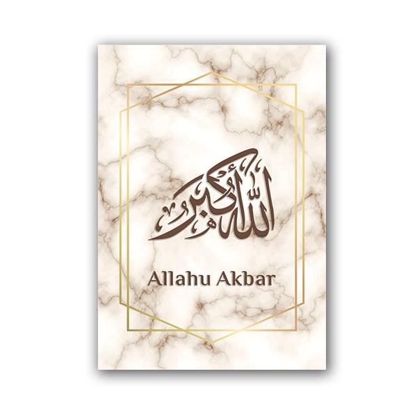 Ramadan Islamisk Muslim Arabisk Kalligrafi Marmor Canvas Målning Affischtryck Väggkonstbilder Eid Hemmodedekoration