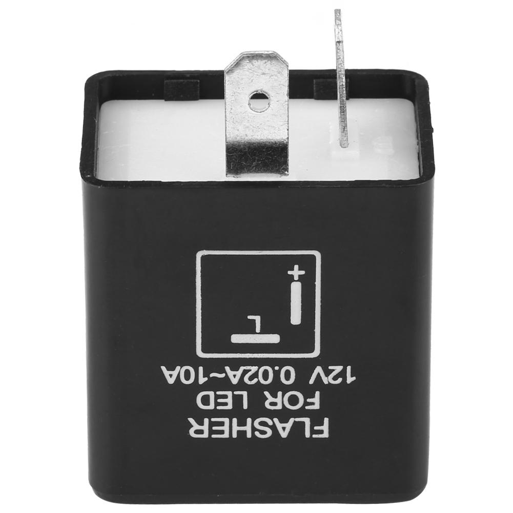 2 Pin Electronic Car Flasher Relay Decoder for LED Turn Signal Light 12V