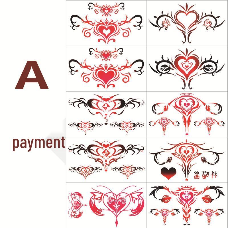 Colorful Small Fresh Personality Temporary Tattoo Cover Sticker