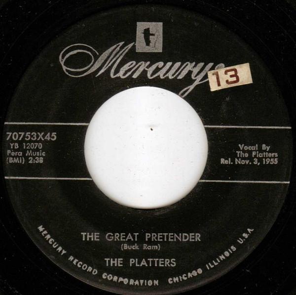 

7inch Record PLATTERS The Great Pretender 70753X45 Mercury 1955 US Pop Used