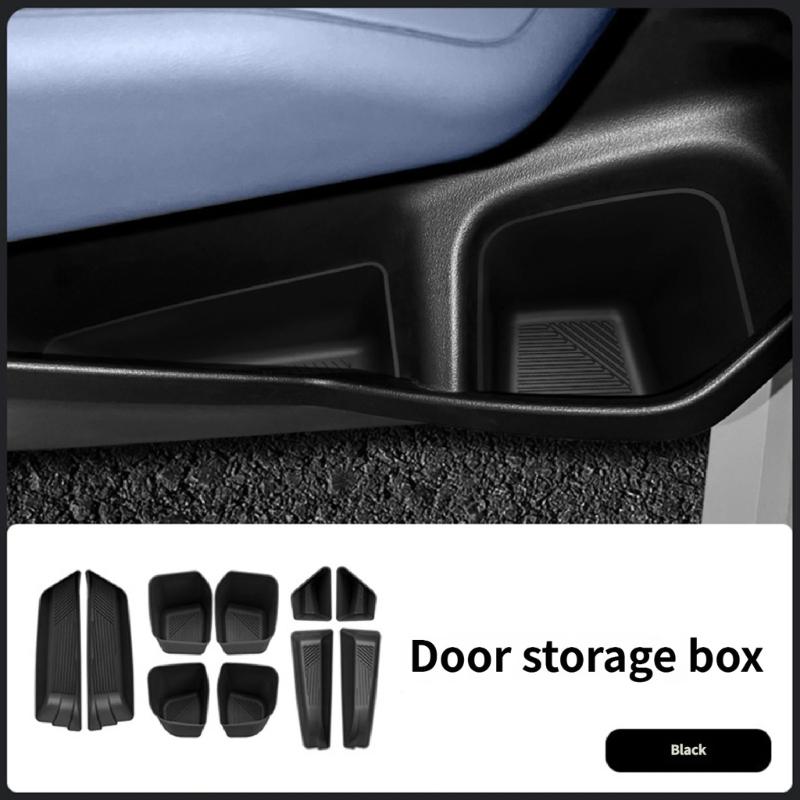 10pcs Vehicle Door Side Storage Boxes Fro 2025 Feature Easy Installation and Multiple Compartments for Car Interior