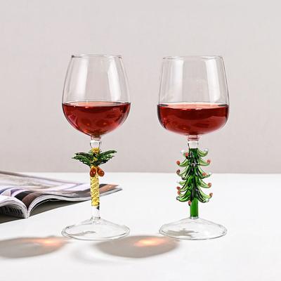 Christmas Wine Glass Cocktail Goblet Whiskey Beer Cup Juice Milk Cup Party Bar Drinkware