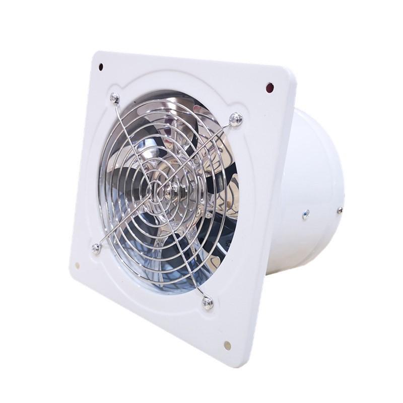 Square Wall-Mount Axial Fan for Strong Kitchen & Bathroom Ventilation