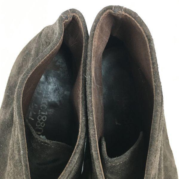 70s-80s? England Made Vintage Loake Chukka Boots Size 7.5/26.0 Dark Brown Suede Men’s(USED)