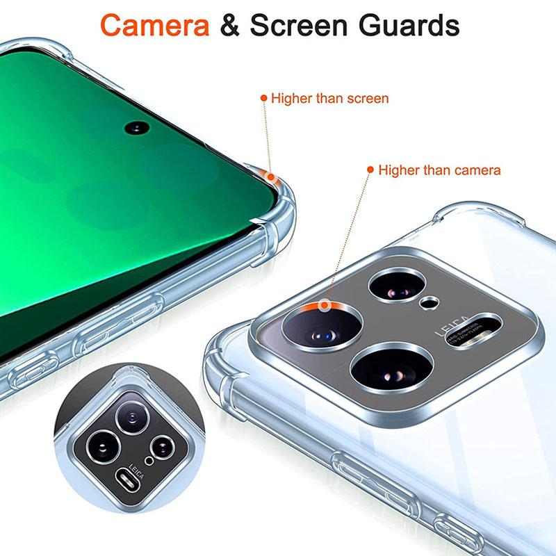 Fallsikkert slankt, ultratynt, mykt gjennomsiktig TPU-telefondeksel for XIAOMI 13T / 13T Pro Redmi 13C OPPO A18 A38 A58 A78 4G 5G A98 Realme C53 C55 GT5