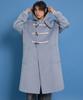 Waikei Oversized Duffle Long Coat Sky Blue