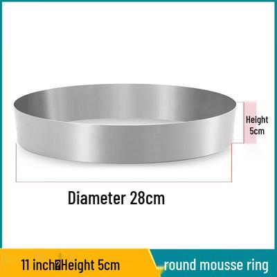 Kulatý kroužek na pěnový dort z nerezové oceli WS