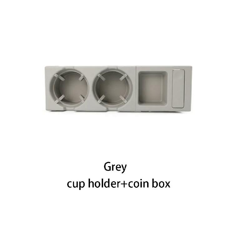 

Центральная консоль автомобиля, держатель для чашки с водой, держатель для бутылки с напитком, лоток для монет для Bmw 3 серии E46 323i 318I 320I 98-06 серый