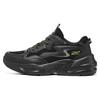 DLites Mesh Trendy Comfortable Versatile Shock Absorbing Breathable Impact Resistant Low Top Dad Shoes Men Sneakers Black 118323-BBK
