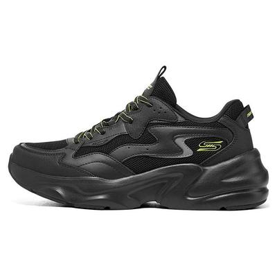 D'lites Uomo Nero Scarpe Basse da Papà Mesh Traspirante Ammortizzazione 118323-BBK